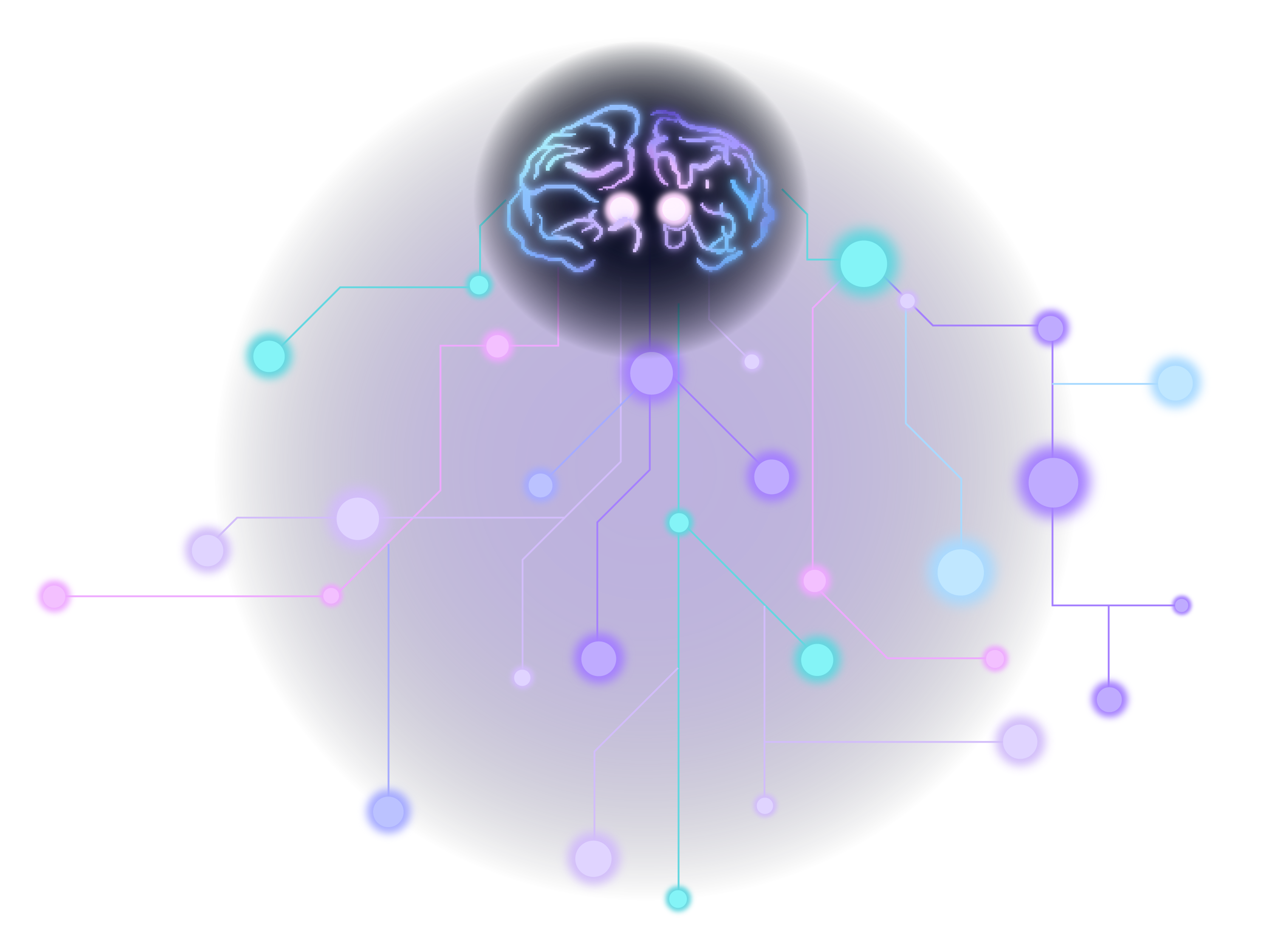 Cybe Analysis radial knowledge graph. Every code symbol is a node, every taint flow an edge.